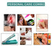 4873 6Pcs Personal Care Combo In Zip Printed Pouch Bag 