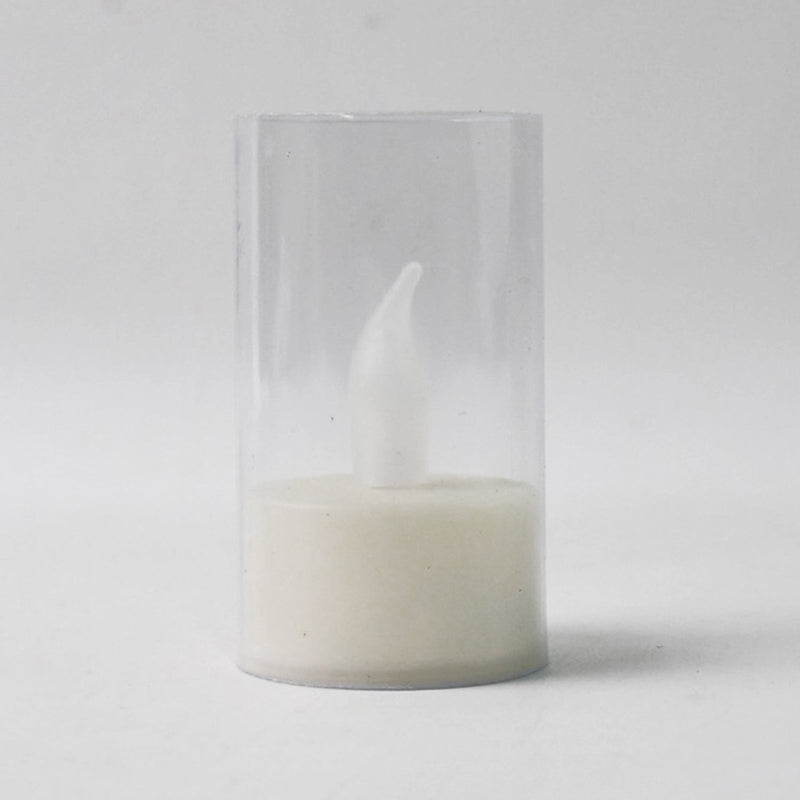 Set of flickering LED flameless candles enhancing décor for events