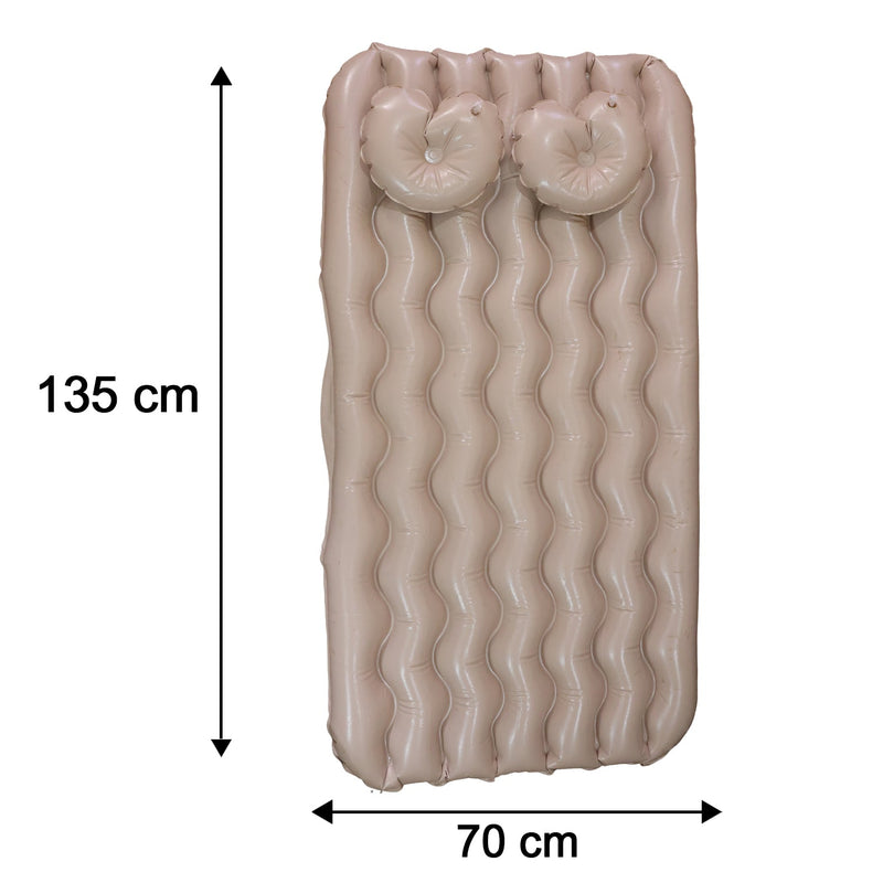 Car air mattress size chart with dimensions