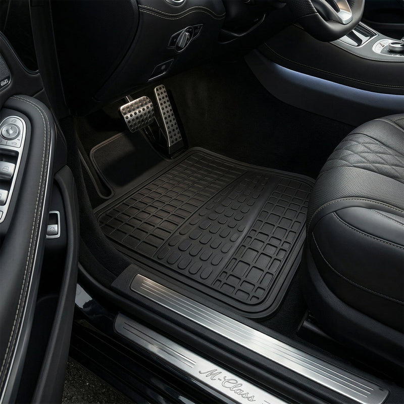 Easy-to-clean waterproof rubber floor mats for cars and SUVs