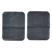 Full set of 4 car floor mats with deep grooves for dirt and mud trapping