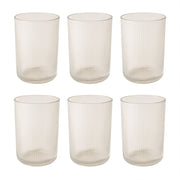 Supermom plastic glass with water and ice cubes inside