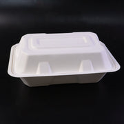 Open Vegnar food box with hinged clamshell lid