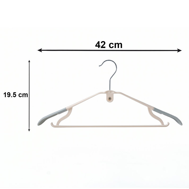 Lightweight plastic hangers for easy handling