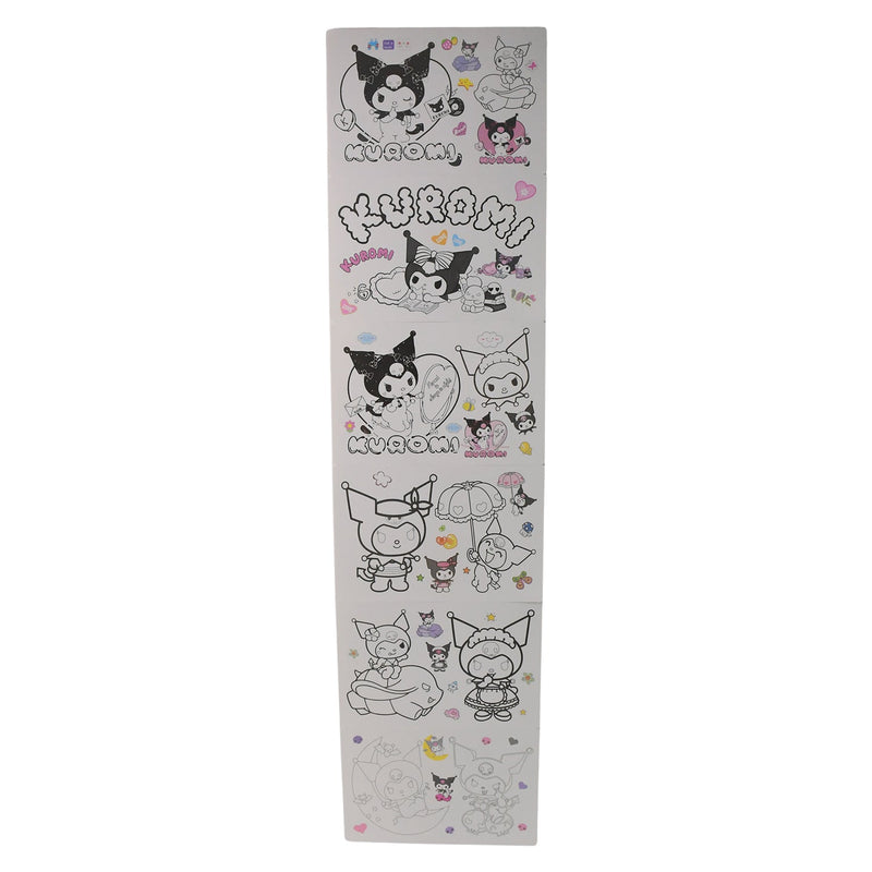 High-quality durable coloring sheets featuring Kuromi designs