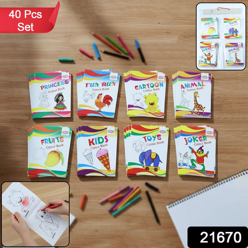 Multi-theme kids colouring book combo pack for educational fun