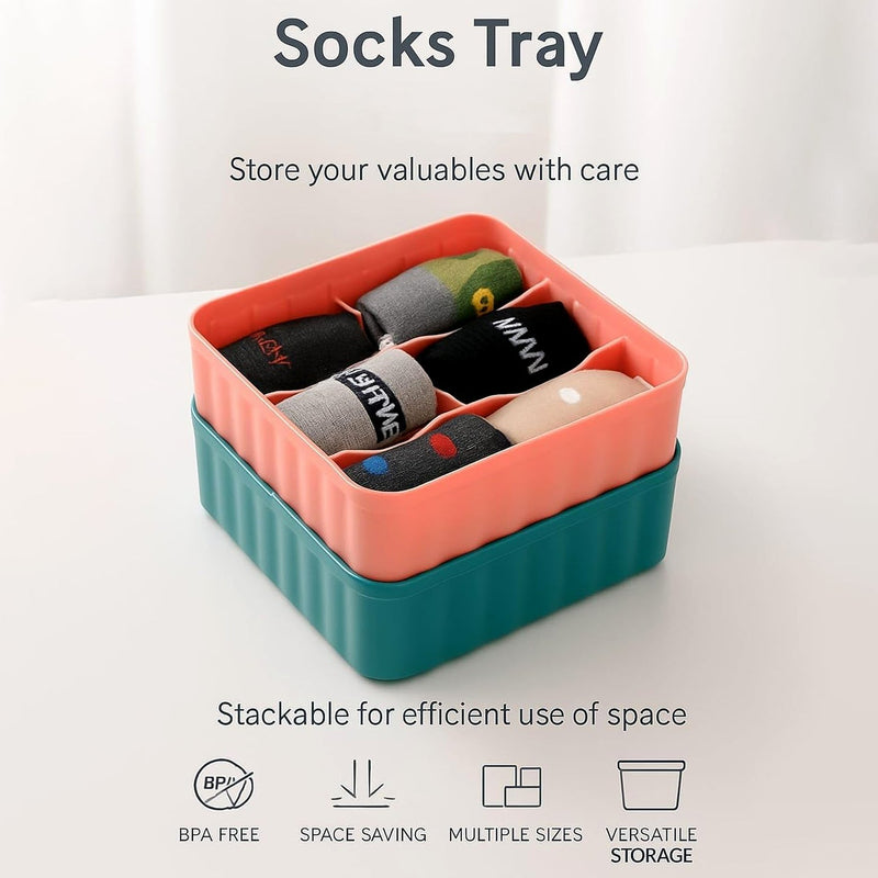 Open-top square storage organizer for easy access to small items
