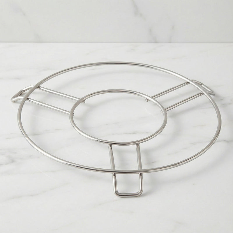 Metal cooking stand ideal for supporting pressure cookers securely