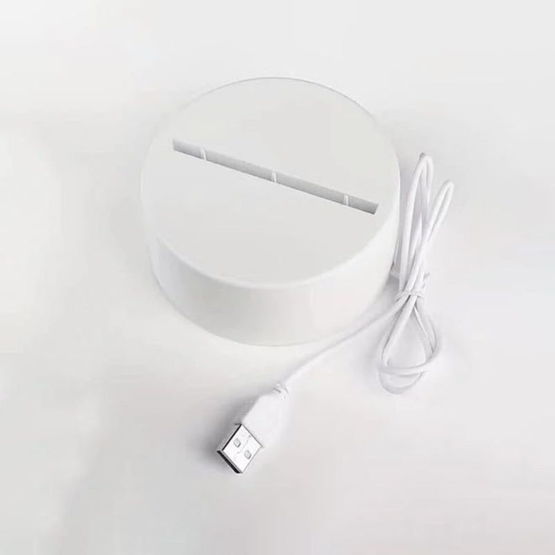 Desk lamp with LED acrylic message board lighting up handwritten notes