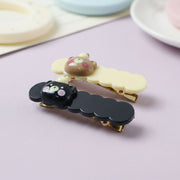 Pair of cute animal-themed hair clips for girls and women