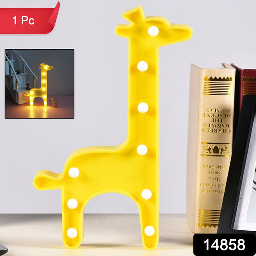 Pink giraffe LED night lamp perfect for kids bedroom decor