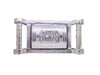 2091 Multipurpose 4 Section Royal Design Silver Storage/Gift Box 