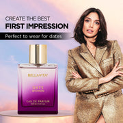 Stylish bottle design of Bellavita Date Woman Eau De Parfum