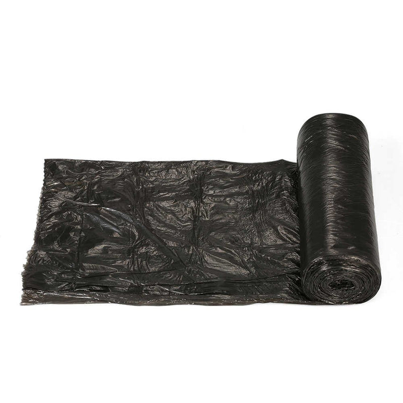 Heavy-duty biodegradable trash bags, ensuring leak-proof waste disposal.