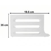 Space saving plastic egg organizer box for fridge