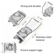 Egg slicer size guide and dimensions