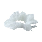 Versatile white fabric hair accessory perfect for casual and office wear
