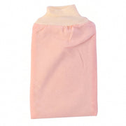 Bath scrub glove on white background