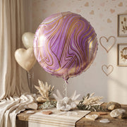 KidsÕ party round marble balloon decor