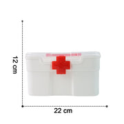 A visual guide showing the dimensions of the Organivo First Aid Box.