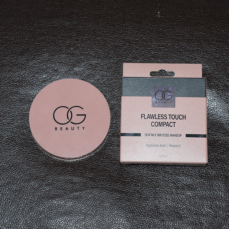 OG Beauty Java Compact Powder showing powder surface texture