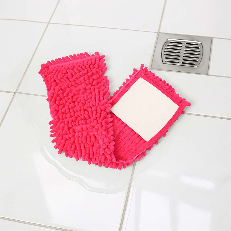Mop refill pad ready to attach on mop frame for home floor cleaning