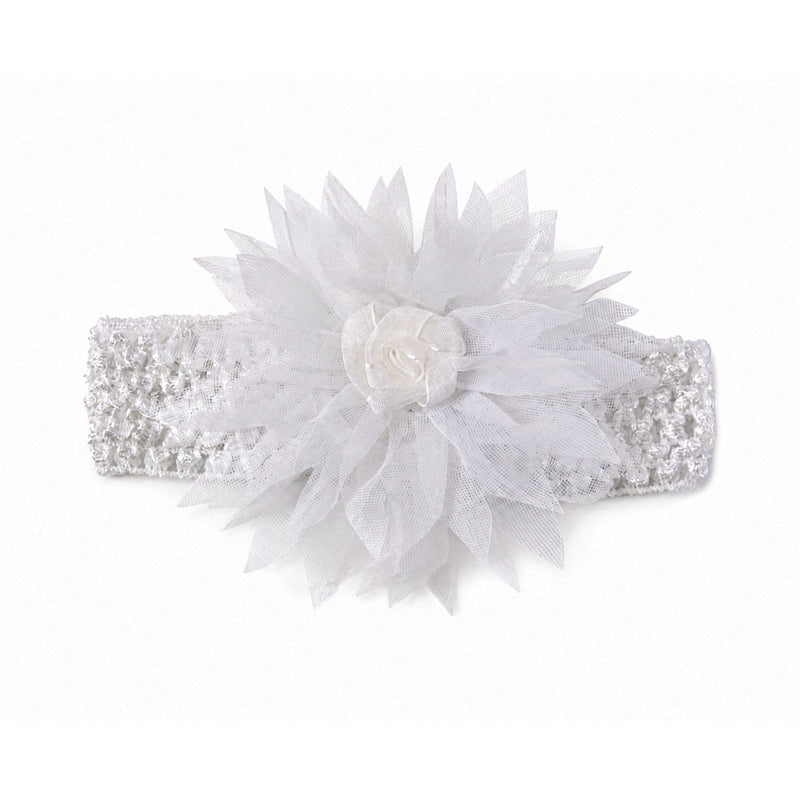 Lightweight floral headband suitable for newborns and toddlers