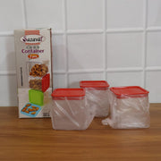 Usage of airtight food storage container set for daily kitchen organisation