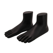 Full view of a pair of foot mannequin display stands ideal for jewellery showcases