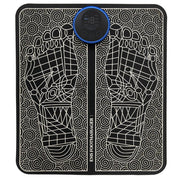 Foot EMS Pulse Massage Pad showing printed electrodes for comfort
