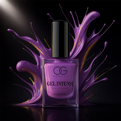Gel nail polish bottle showing rich berry eclipse color