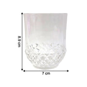 Stylish crystal-look diamond-pattern tumbler glass from the set