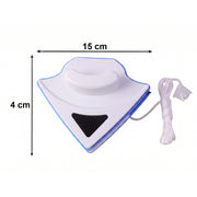 Side view of magnetic window cleaner tool