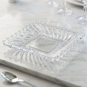 Stylish transparent glassware serving set for parties