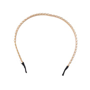 Decorative metal hair band studded with crystals
