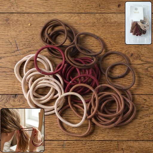 Set of 40 soft elasticity hair bands in assorted colors