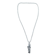 Hanuman Ji pendant elegantly displayed on a chain, ready to wear.