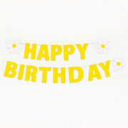 Birthday banner kit including string for easy assembly and hanging