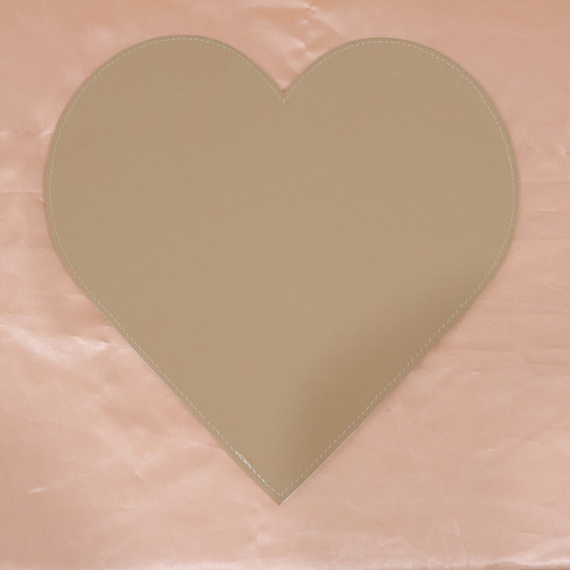 Empty Heart Shape Art Board with a pristine, smooth crafting surface.