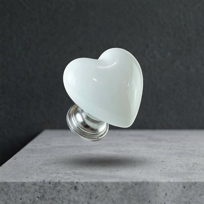 Stylish and durable heart design toilet flush button