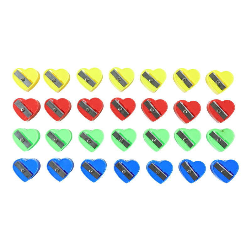 Heart design stationery sharpener set