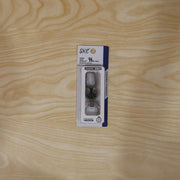 Close-up of stylish metal key holder with lock clip