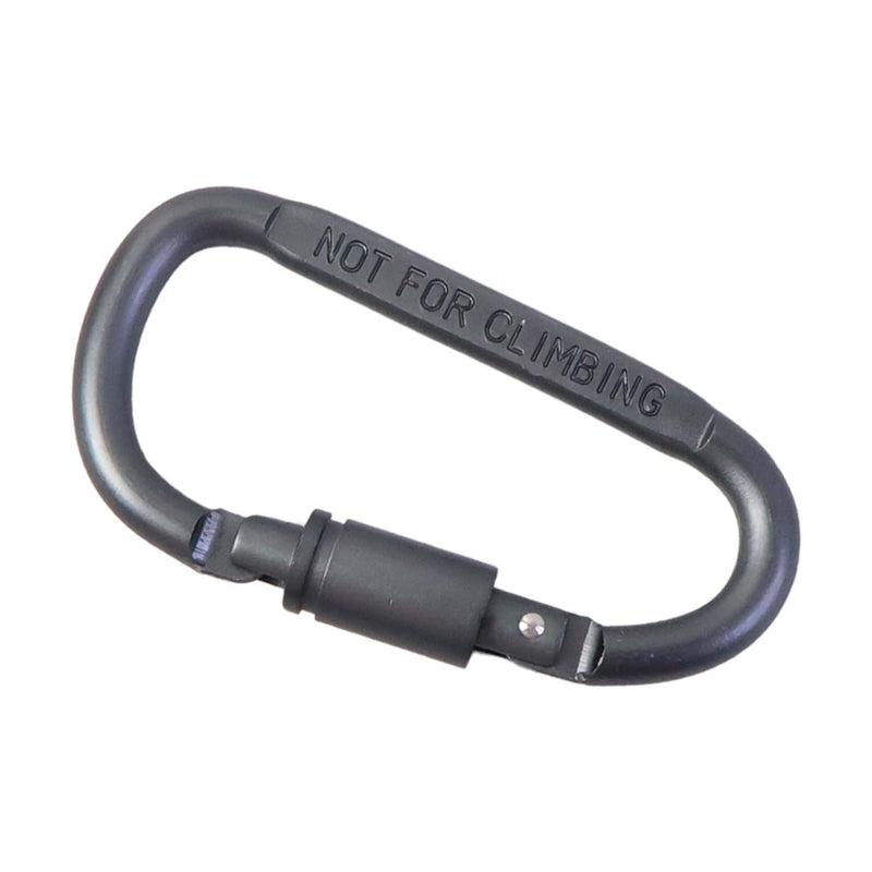 Sturdy metal hook clip carabiner with secure screw lock