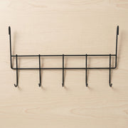 Multi-hook door organizer rack for home storage