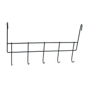 Organizer rack with multiple hooks for door storage