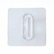 Self-adhesive transparent loop wall hook for home organization