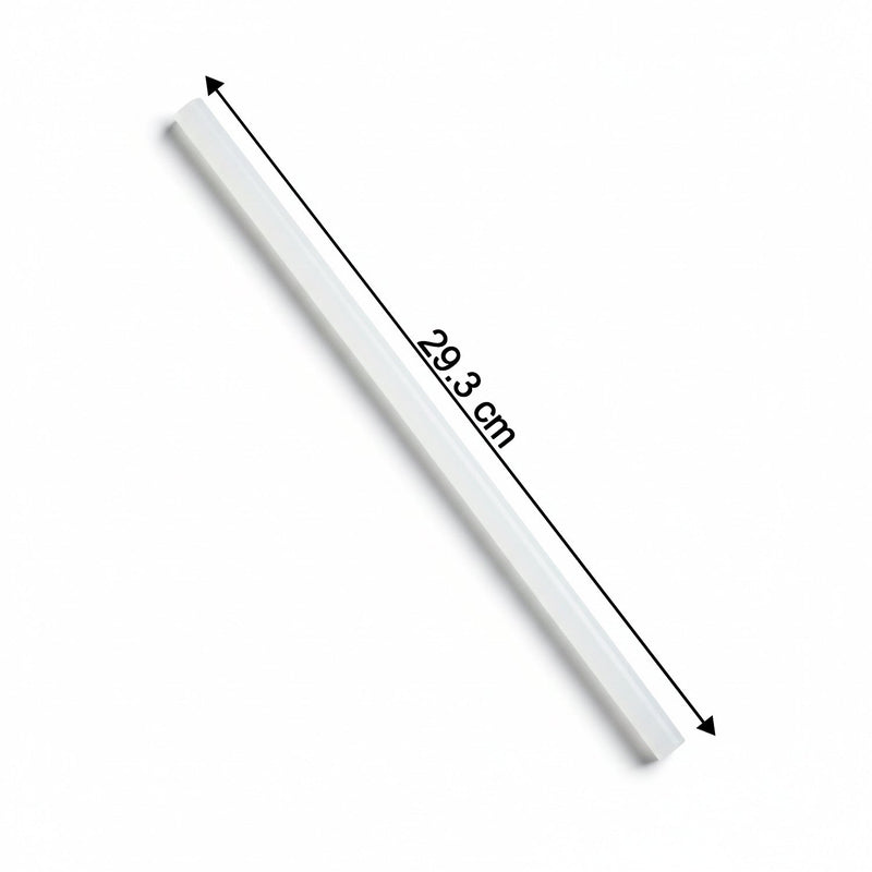 Long clear hot melt glue stick measuring 29 cm for adhesive needs