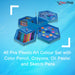859 46 Pcs Plastic Art Colour Set with Color Pencil, Crayons, Oil Pastel and Sketch Pens 