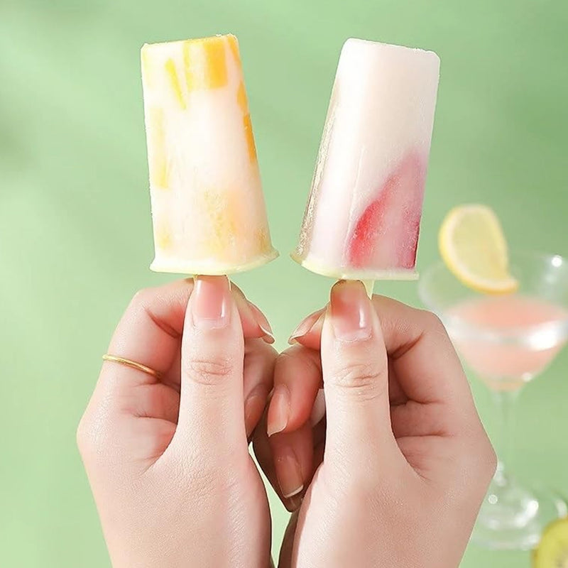 Homemade popsicle maker plastic in colorful design