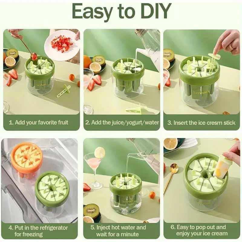 Plastic popsicle maker molds suitable for kids